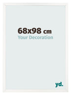 Photo Frame 68x98 cm White High Gloss MDF Bologna Front Size | Yourdecoration.com