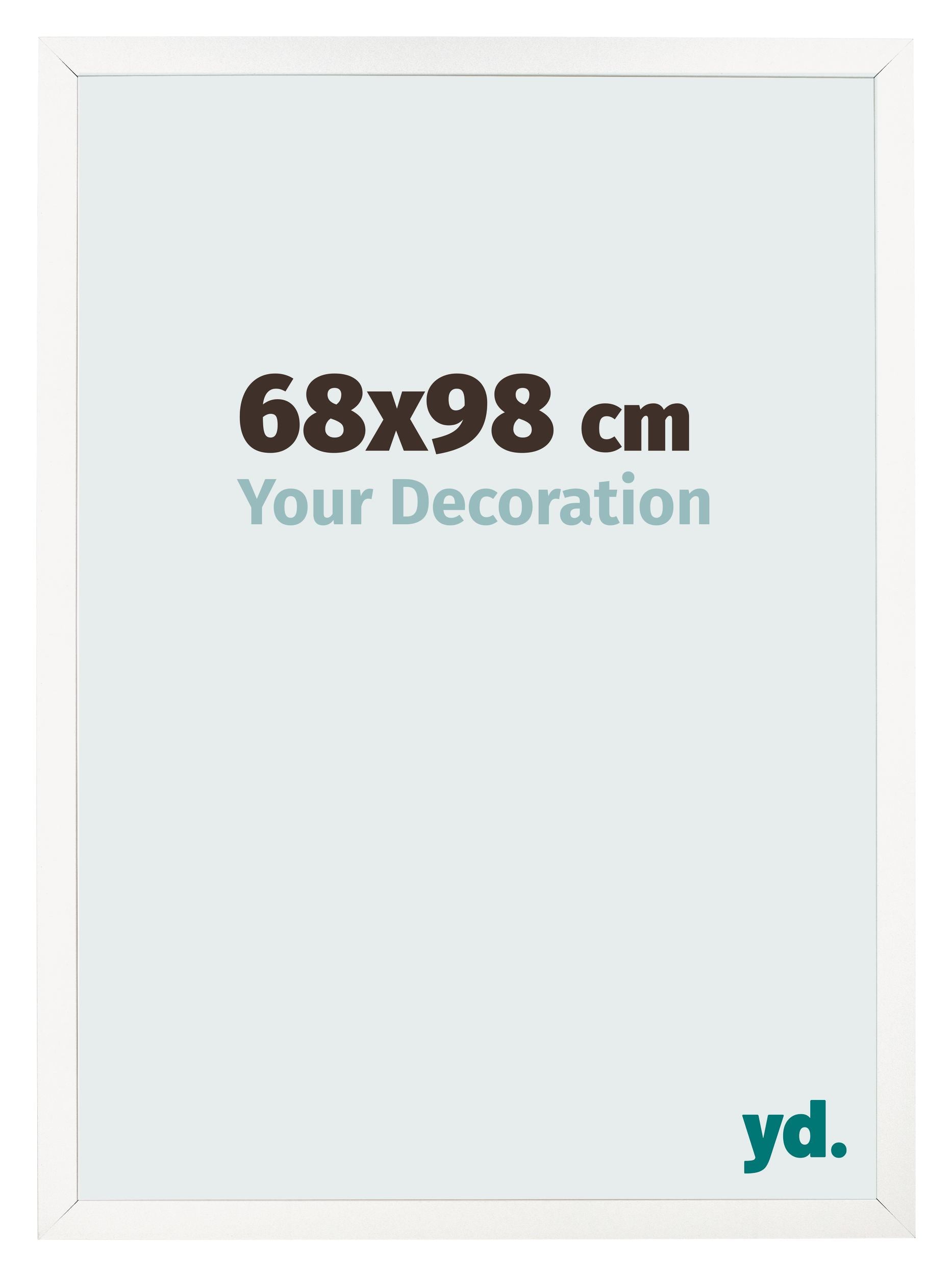 Photo Frame 68x98 cm White High Gloss MDF Bologna Front Size | Yourdecoration.com
