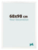 Photo Frame 68x98 cm White High Gloss MDF Bologna Front Size | Yourdecoration.com