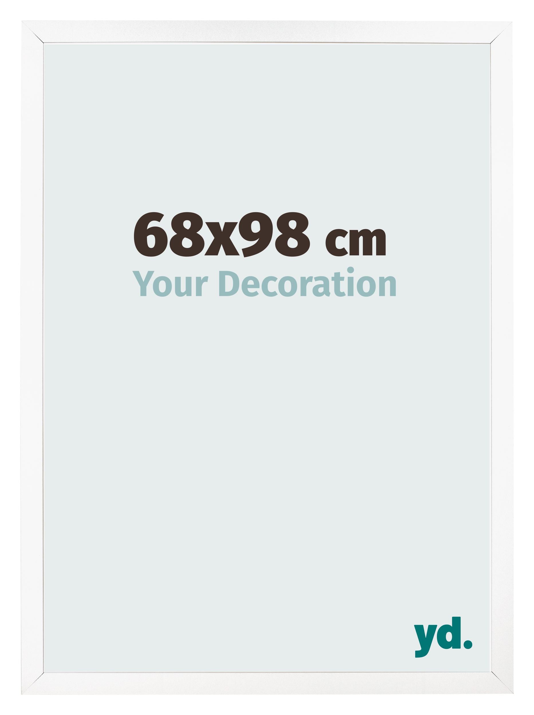 Photo Frame 68x98 cm White Matte MDF Bologna Front Size | Yourdecoration.com
