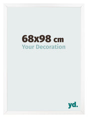 Photo Frame 68x98 cm White Matte MDF Bologna Front Size | Yourdecoration.com