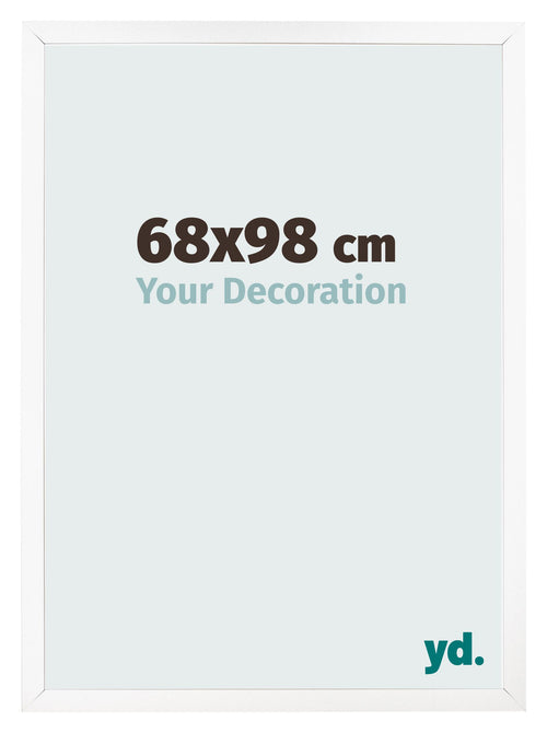 Photo Frame 68x98 cm White Matte MDF Bologna Front Size | Yourdecoration.com