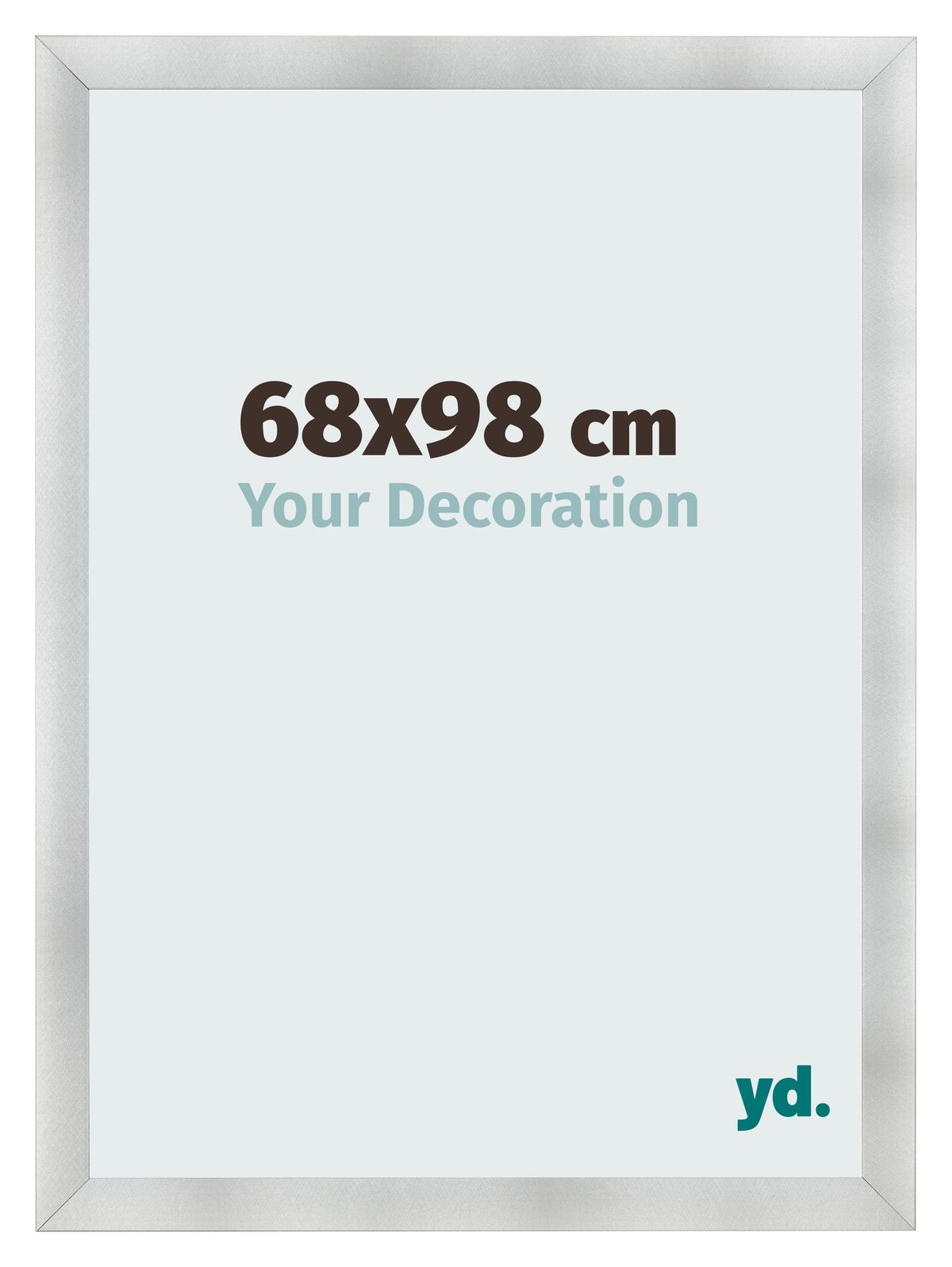 Photo Frame 68x98cm Aluminum Brushed MDF Pisa Front Size | Yourdecoration.com