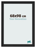 Photo Frame 68x98cm Black Woodgrain MDF Lazio Front Size | Yourdecoration.com
