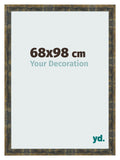Photo Frame 68x98cm Blue Gold Melange MDF Pisa Front Size | Yourdecoration.com
