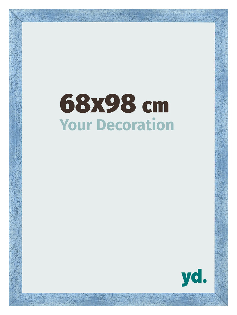 Photo Frame 68x98cm Clear Blue Swept MDF Pisa Front Size | Yourdecoration.com
