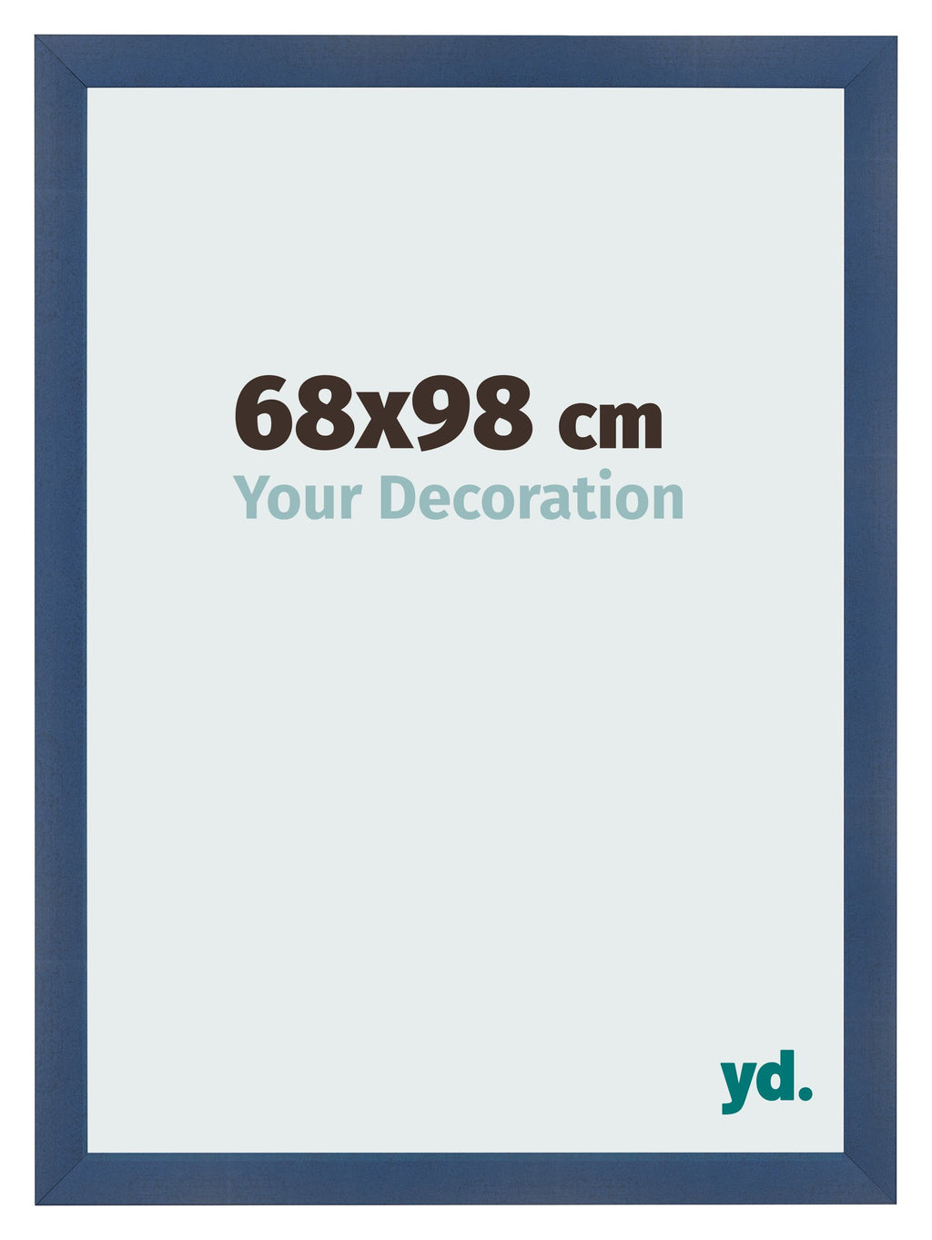 Photo Frame 68x98cm Dark Blue Swept MDF Pisa Front Size | Yourdecoration.com