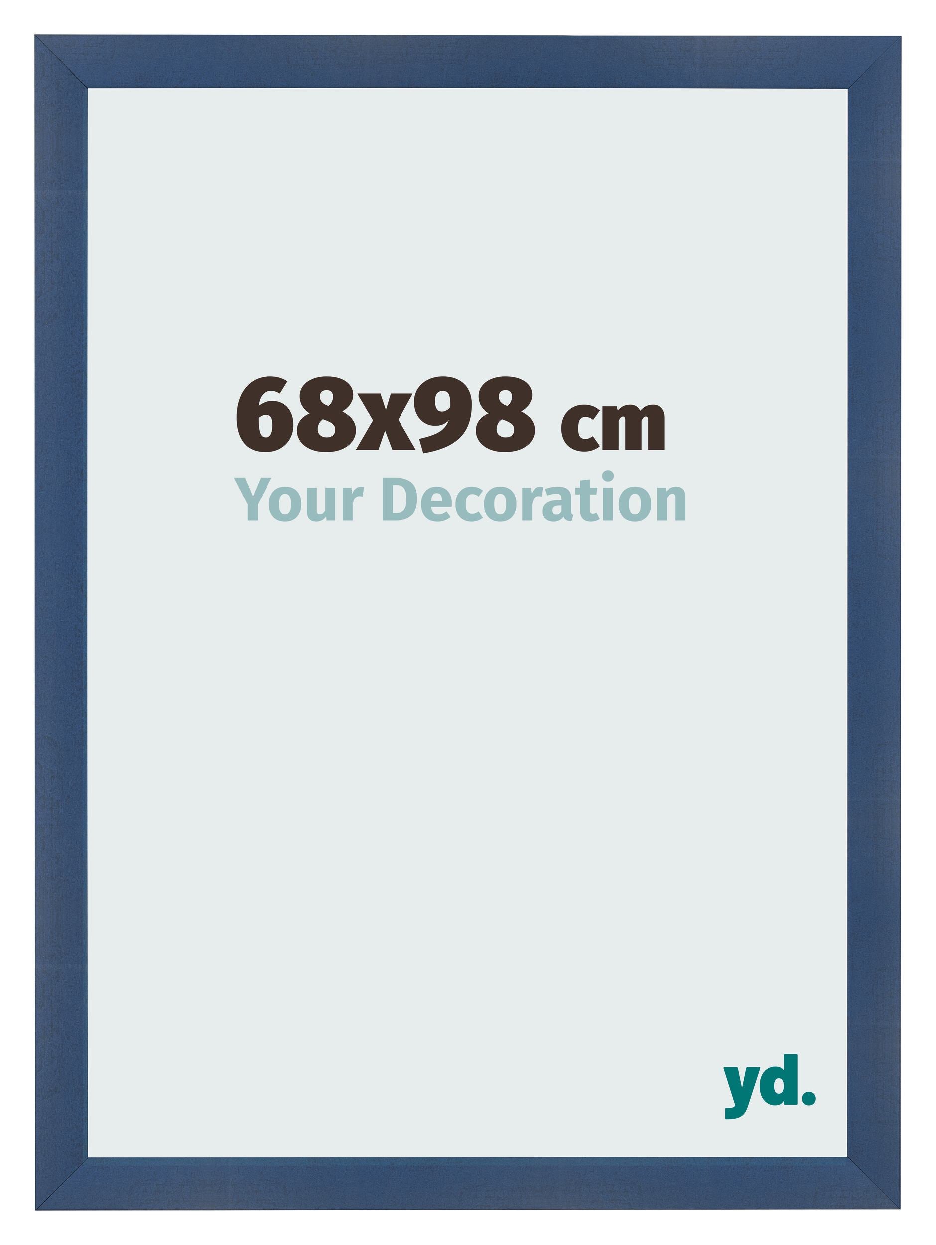 Photo Frame 68x98cm Dark Blue Swept MDF Pisa Front Size | Yourdecoration.com