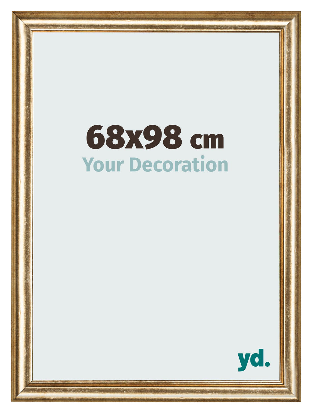 Photo Frame 68x98cm Gold Antique MDF Lazio Front Size | Yourdecoration.com