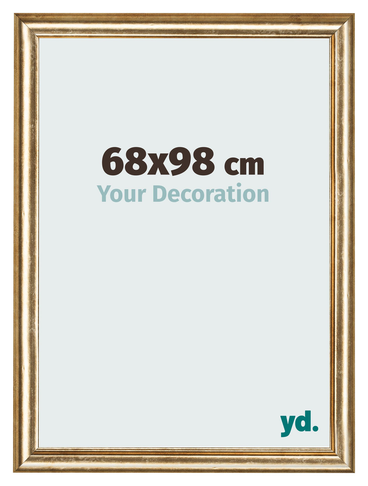 Photo Frame 68x98cm Gold Antique MDF Lazio Front Size | Yourdecoration.com