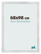 Photo Frame 68x98cm Silver Black Swept MDF Pisa Front Size | Yourdecoration.com