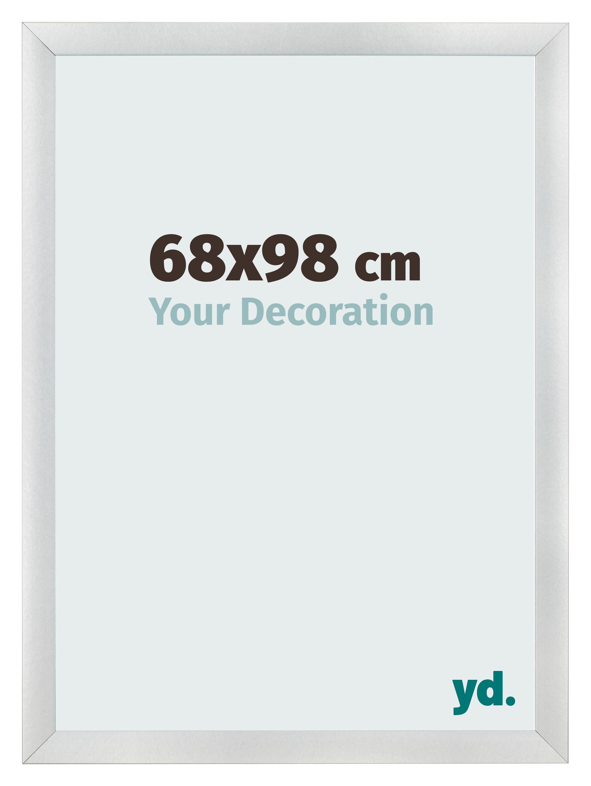 Photo Frame 68x98cm Silver Black Swept MDF Pisa Front Size | Yourdecoration.com