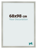 Photo Frame 68x98cm Silver Matte MDF Bologna Front Size | Yourdecoration.com