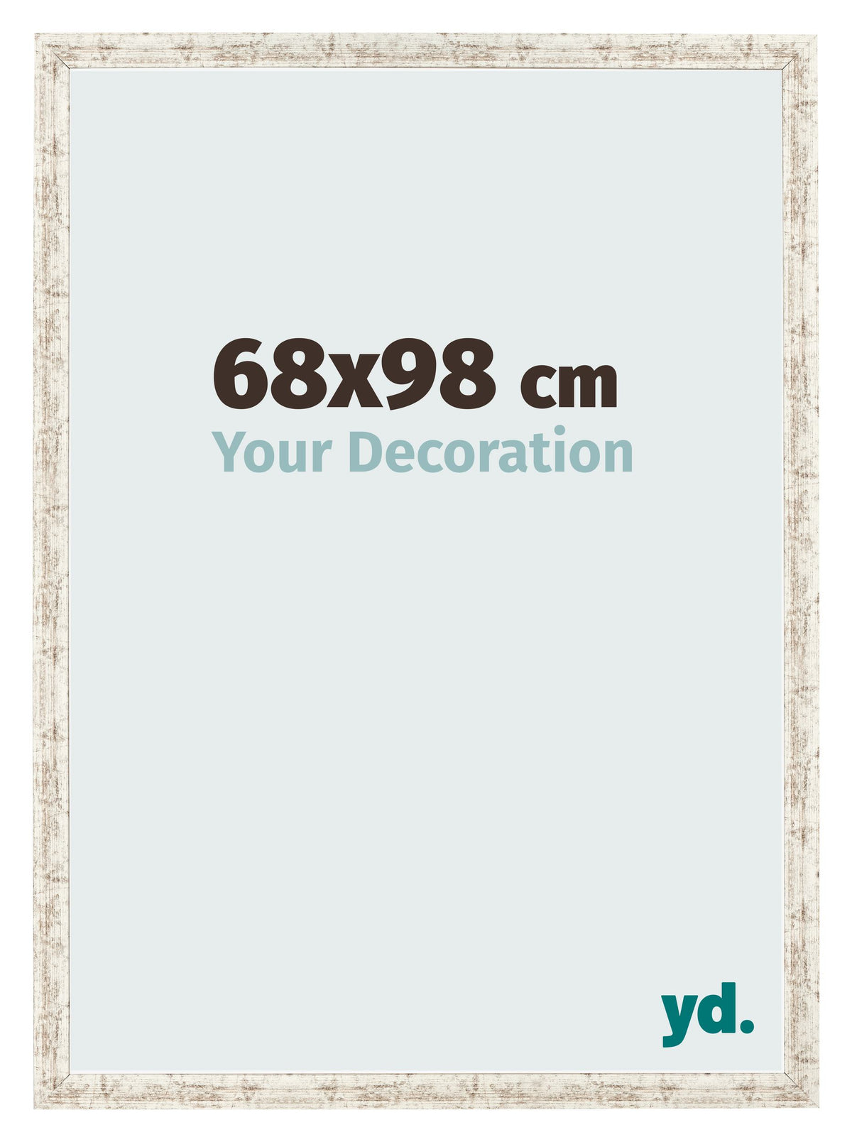 Photo Frame 68x98cm White Vintage MDF Bologna Front Size | Yourdecoration.com