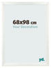 Photo Frame 68x98cm White Vintage MDF Pisa Front Size | Yourdecoration.com