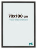 Photo Frame 70x100 cm Black Matte MDF Bologna Front Size | Yourdecoration.com