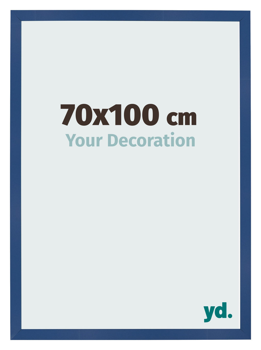 Photo Frame 70x100 cm Dark Blue MDF Bologna Front Size | Yourdecoration.com