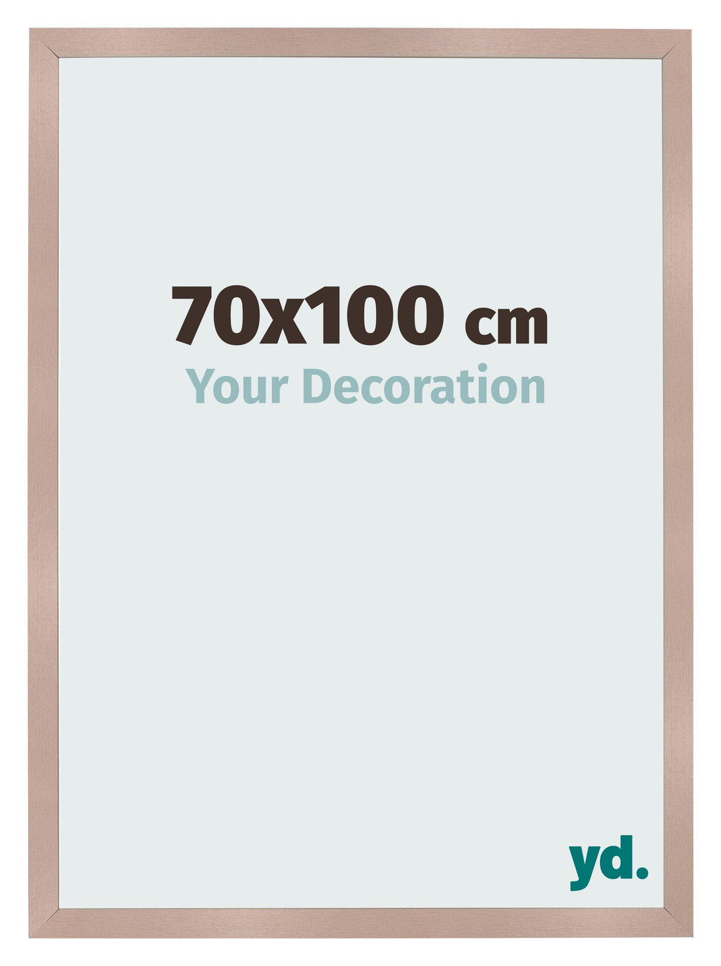 Photo Frame 70x100 cm Dusty Pink MDF Bologna Front Size | Yourdecoration.com