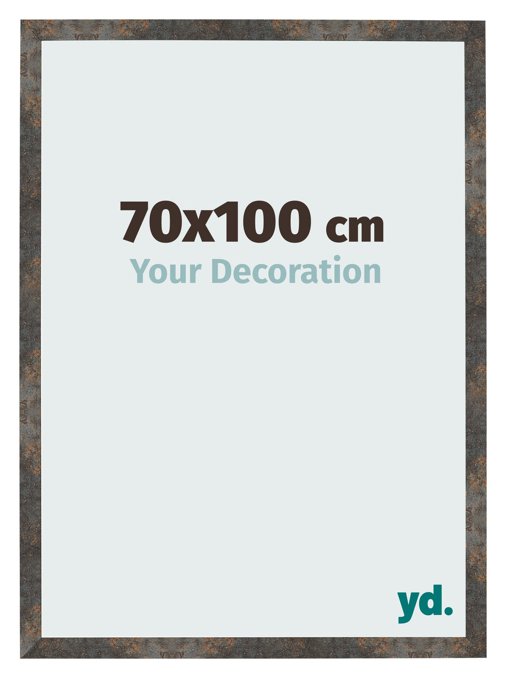 Photo Frame 70x100 cm Oxidized Metal MDF Bologna Front Size | Yourdecoration.com