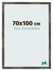 Photo Frame 70x100 cm Oxidized Metal MDF Bologna Front Size | Yourdecoration.com