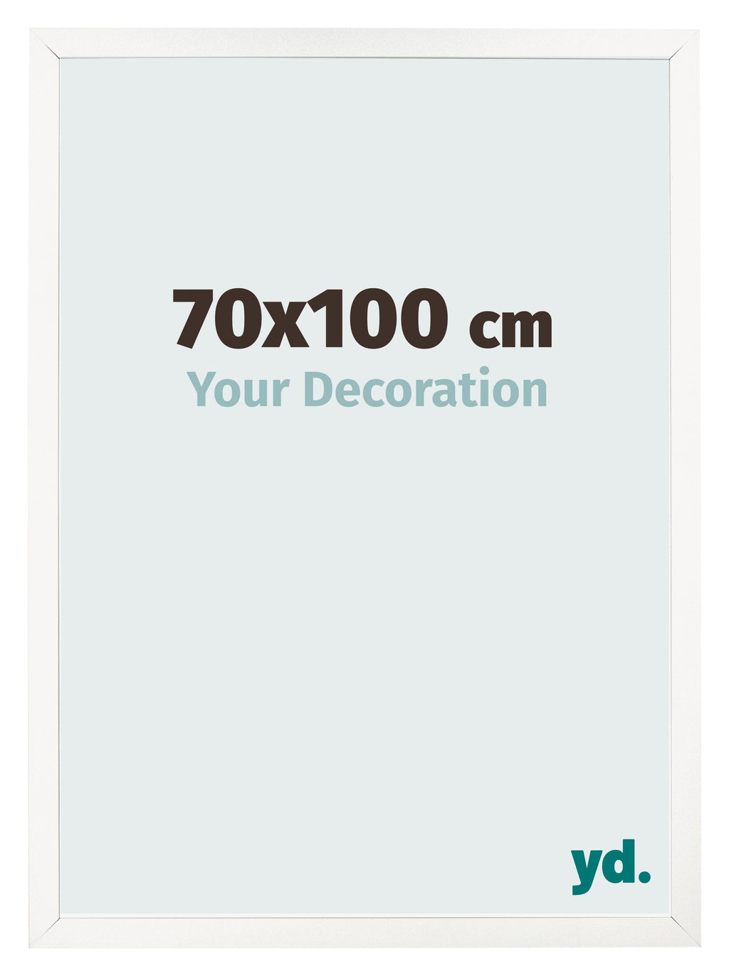 Photo Frame 70x100 cm White High Gloss MDF Bologna Front Size | Yourdecoration.com