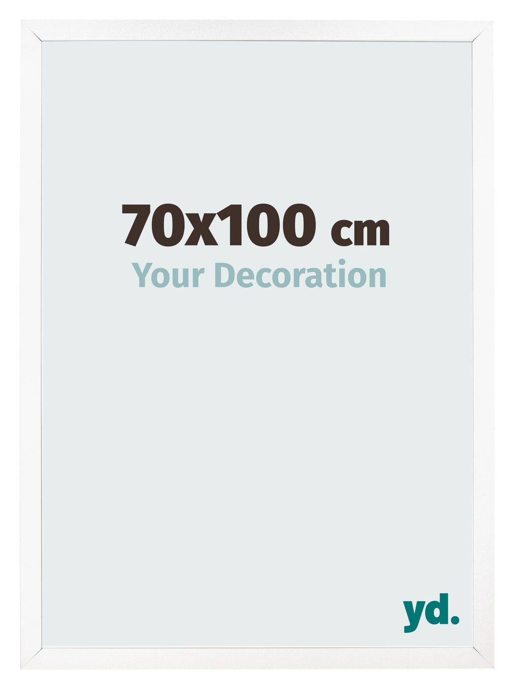 Photo Frame 70x100 cm White Matte MDF Bologna Front Size | Yourdecoration.com