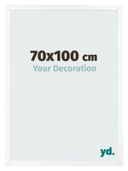 Photo Frame 70x100 cm White Matte MDF Bologna Front Size | Yourdecoration.com