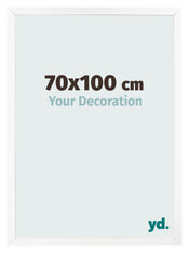 Photo Frame 70x100 cm White Matte MDF Bologna Front Size | Yourdecoration.com