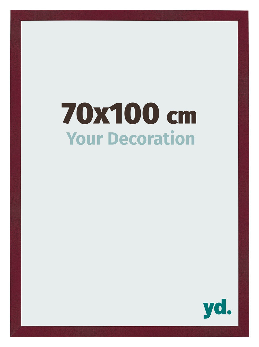 Photo Frame 70x100 cm Wine Red Swept MDF Bologna Front Size | Yourdecoration.com