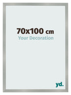 Photo Frame 70x100cm Aluminum Brushed MDF Bologna Front Size | Yourdecoration.com
