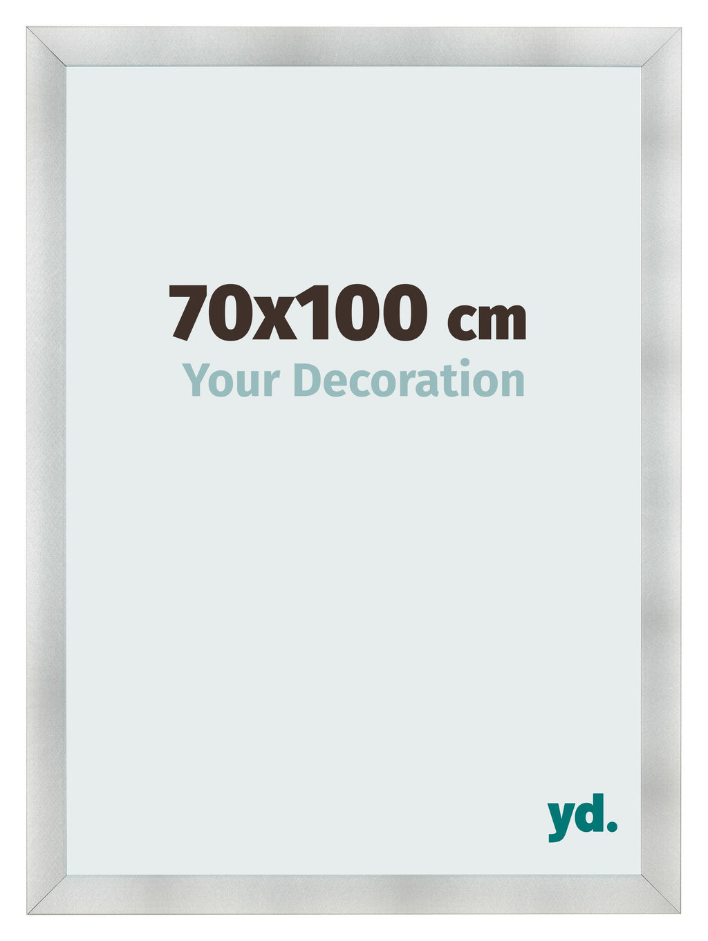 Photo Frame 70x100cm Aluminum Brushed MDF Pisa Front Size | Yourdecoration.com