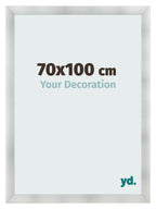 Photo Frame 70x100cm Aluminum Brushed MDF Pisa Front Size | Yourdecoration.com