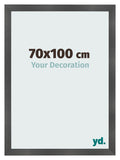 Photo Frame 70x100cm Black Silver Polished MDF Pisa Front Size | Yourdecoration.com