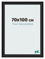 Photo Frame 70x100cm Black Woodgrain MDF Lazio Front Size | Yourdecoration.com