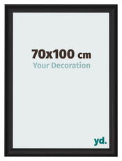 Photo Frame 70x100cm Black Woodgrain MDF Lazio Front Size | Yourdecoration.com