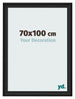 Photo Frame 70x100cm Black Woodgrain MDF Lazio Front Size | Yourdecoration.com