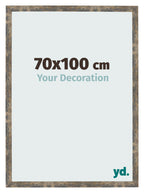 Photo Frame 70x100cm Blue Gold Melange MDF Bologna Front Size | Yourdecoration.com