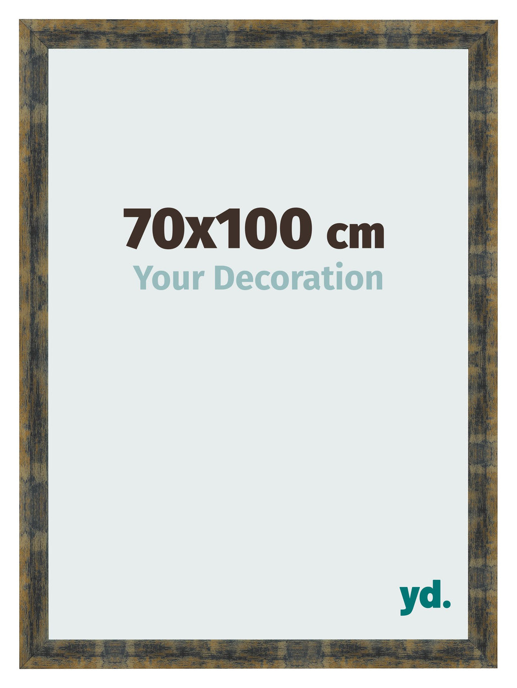 Photo Frame 70x100cm Blue Gold Melange MDF Pisa Front Size | Yourdecoration.com