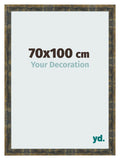 Photo Frame 70x100cm Blue Gold Melange MDF Pisa Front Size | Yourdecoration.com