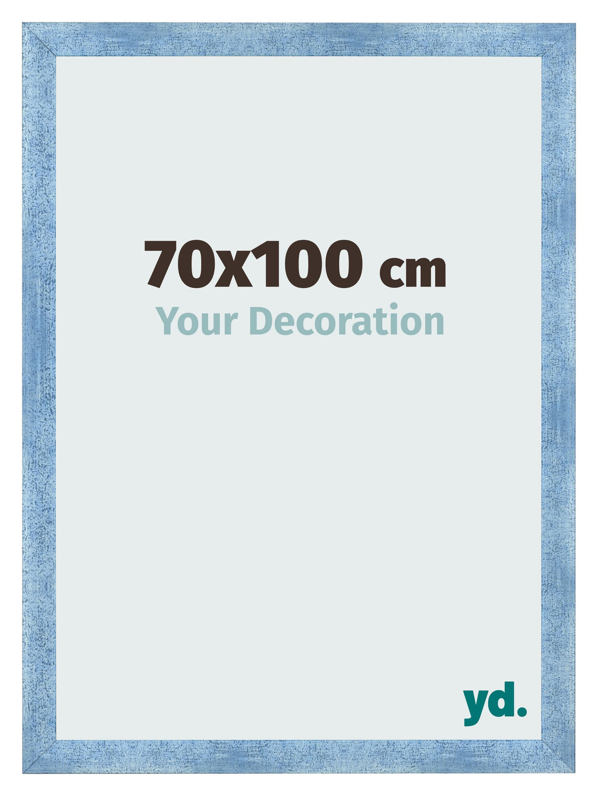 Photo Frame 70x100cm Clear Blue Swept MDF Pisa Front Size | Yourdecoration.com