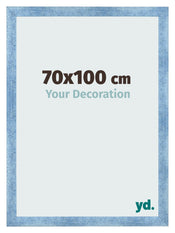 Photo Frame 70x100cm Clear Blue Swept MDF Pisa Front Size | Yourdecoration.com