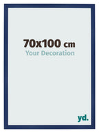 Photo Frame 70x100cm Dark Blue Swept MDF Bologna Front Size | Yourdecoration.com