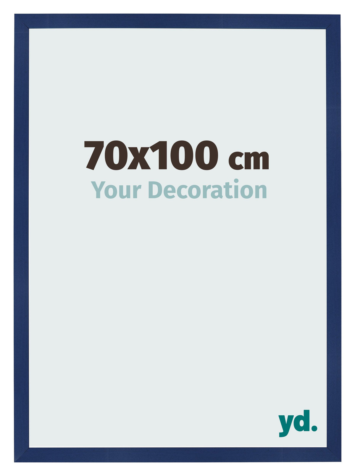 Photo Frame 70x100cm Dark Blue Swept MDF Bologna Front Size | Yourdecoration.com