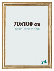 Photo Frame 70x100cm Gold Antique MDF Lazio Front Size | Yourdecoration.com