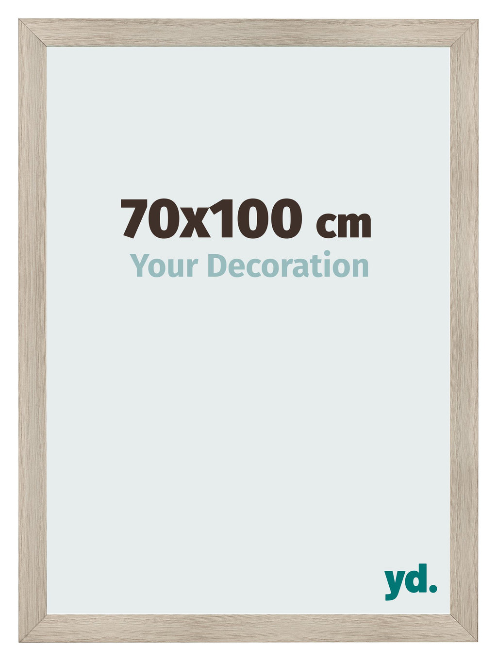 Photo Frame 70x100cm Oak Rustic MDF Pisa Front Size | Yourdecoration.com