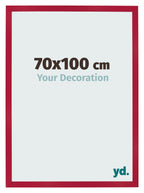 Photo Frame 70x100cm Red MDF Bologna Front Size | Yourdecoration.com