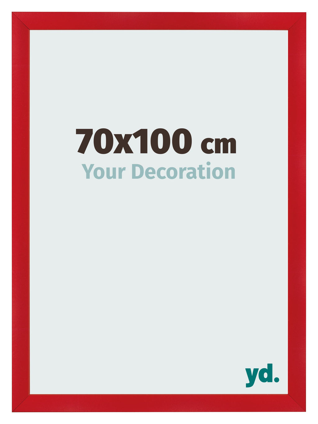 Photo Frame 70x100cm Red MDF Pisa Front Size | Yourdecoration.com