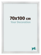 Photo Frame 70x100cm Silver Black Swept MDF Pisa Front Size | Yourdecoration.com