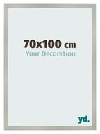 Photo Frame 70x100cm Silver Matte MDF Bologna Front Size | Yourdecoration.com