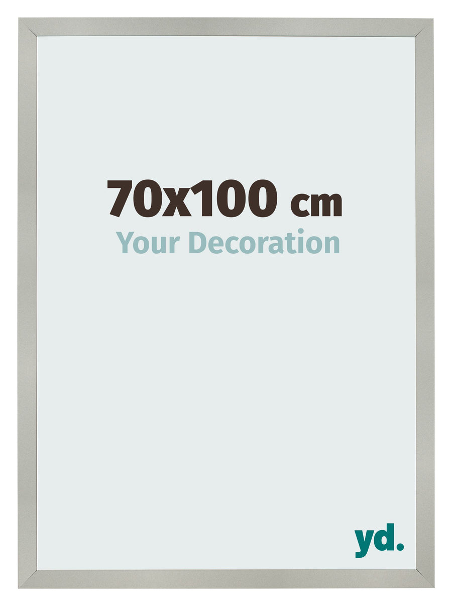 Photo Frame 70x100cm Silver Matte MDF Bologna Front Size | Yourdecoration.com